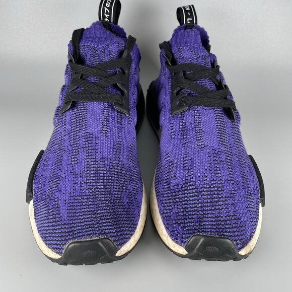 Adidas NMD R1 Primeknit Energy Ink Men’s 10 Purple Running Shoes Casual Sneakers main image 5